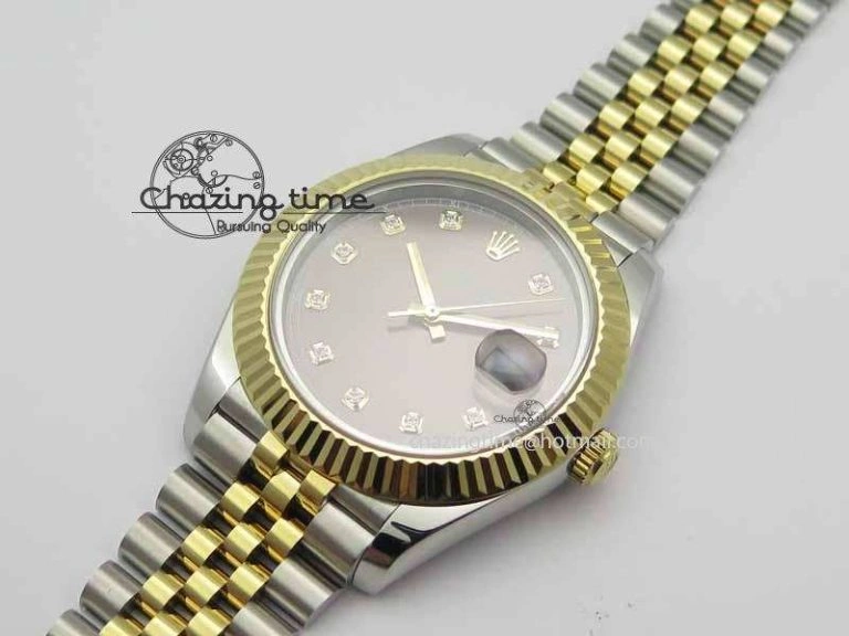 DateJust II 41mm SS YG BP Maker Best Edition Gray Diam Dial On Jubilee Bracelet A RelaxedFit 3662