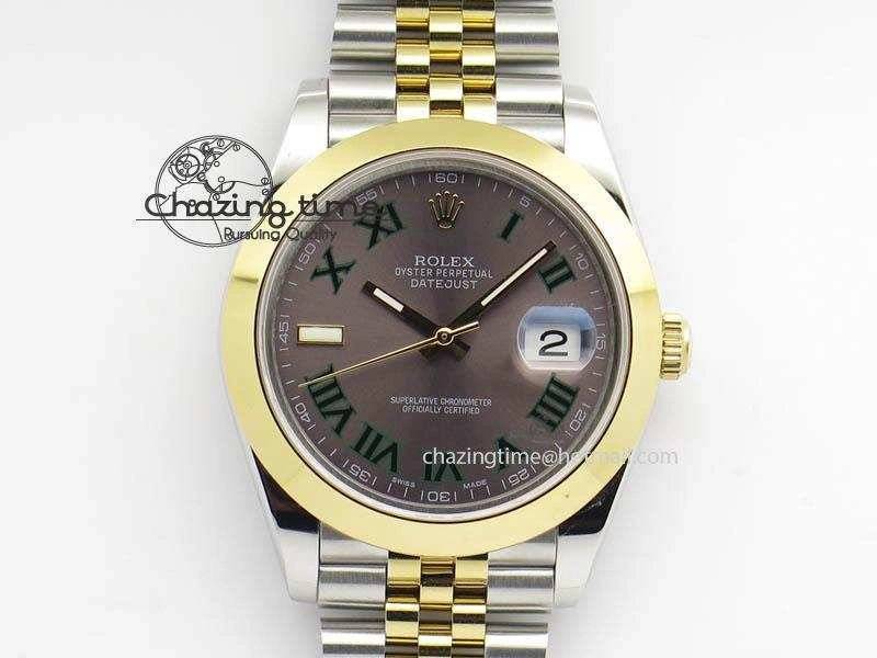 DateJust II 41mm SS YG BP Maker Best Edition Gray Roman Dial On New Version Jubilee Bracelet A Seasonal 3606