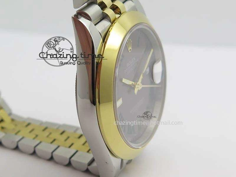 DateJust II 41mm SS YG BP Maker Best Edition Gray Roman Dial On New Version Jubilee Bracelet A Seasonal 3606