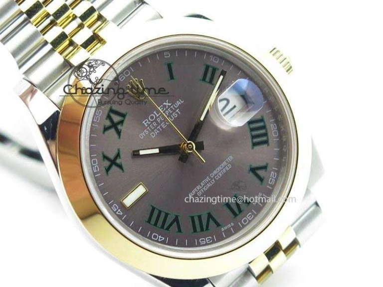 DateJust II 41mm SS YG BP Maker Best Edition Gray Roman Dial On New Version Jubilee Bracelet A Seasonal 3606
