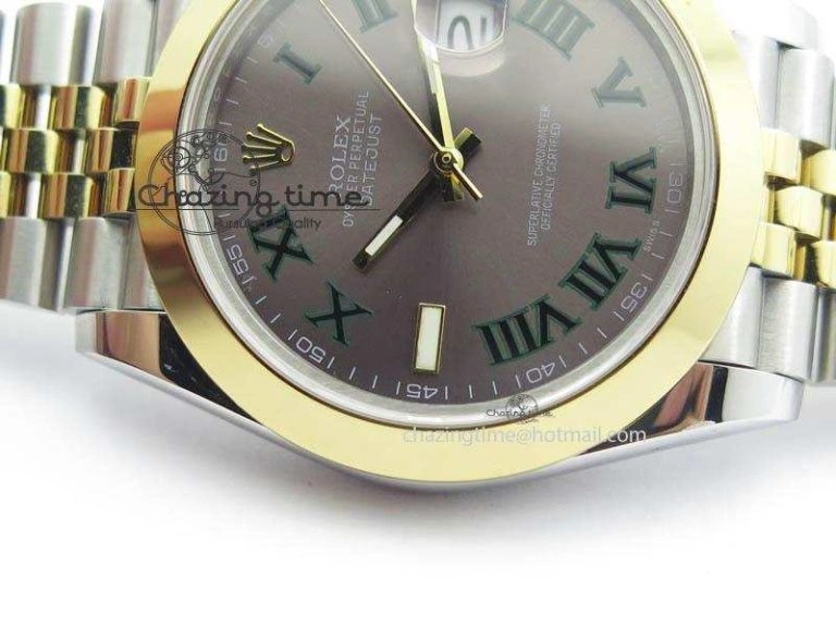 DateJust II 41mm SS YG BP Maker Best Edition Gray Roman Dial On New Version Jubilee Bracelet A Seasonal 3606