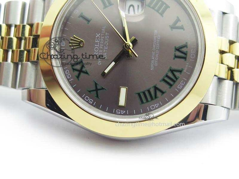DateJust II 41mm SS YG BP Maker Best Edition Gray Roman Dial On New Version Jubilee Bracelet A Seasonal 3606