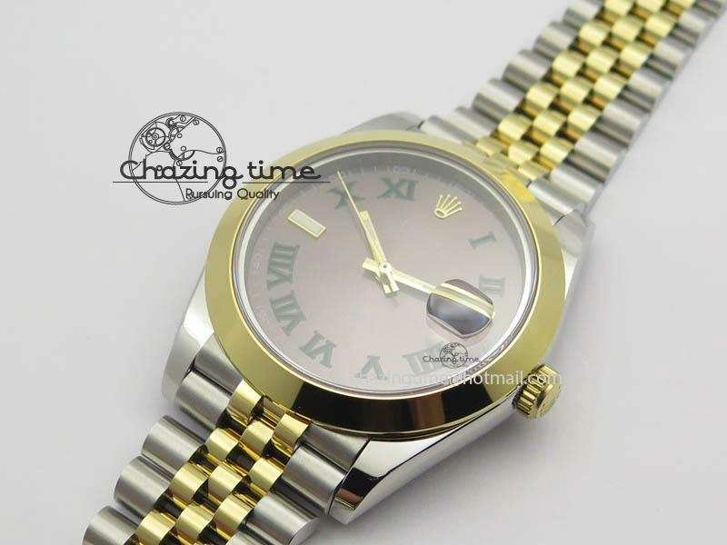 DateJust II 41mm SS YG BP Maker Best Edition Gray Roman Dial On New Version Jubilee Bracelet A Seasonal 3606