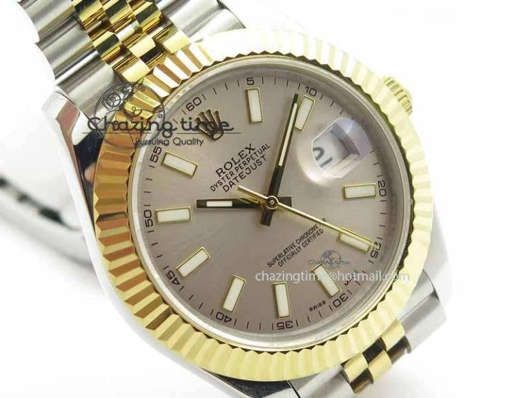 Minimalist DateJust II 41mm SS YG BP Maker Best Edition Silver Dial On Jubilee Bracelet A 3675