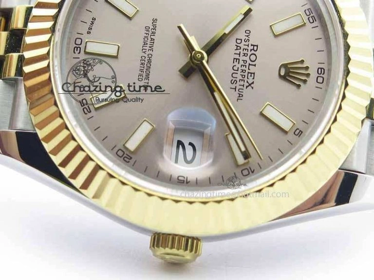 Minimalist DateJust II 41mm SS YG BP Maker Best Edition Silver Dial On Jubilee Bracelet A 3675