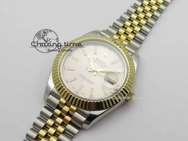Minimalist DateJust II 41mm SS YG BP Maker Best Edition Silver Dial On Jubilee Bracelet A 3675