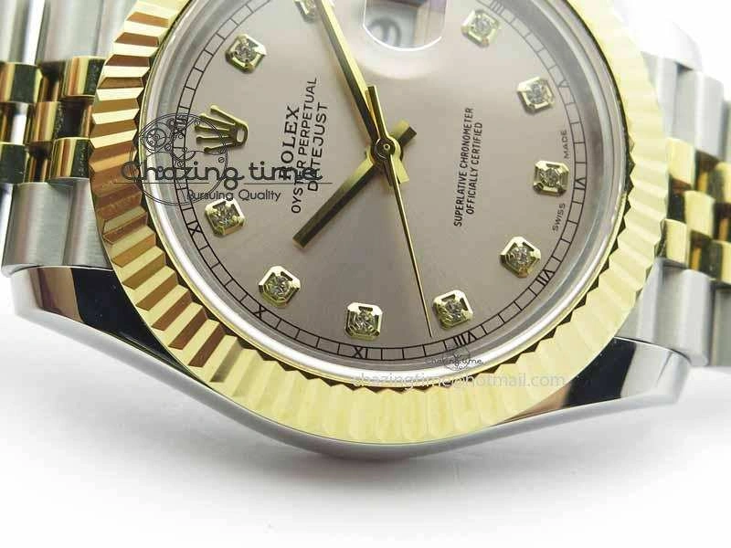 DateJust II 41mm SS YG BP Maker Best Edition Silver Diam Dial On Jubilee Bracelet A Fashionable 3660