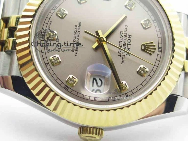 DateJust II 41mm SS YG BP Maker Best Edition Silver Diam Dial On Jubilee Bracelet A Fashionable 3660