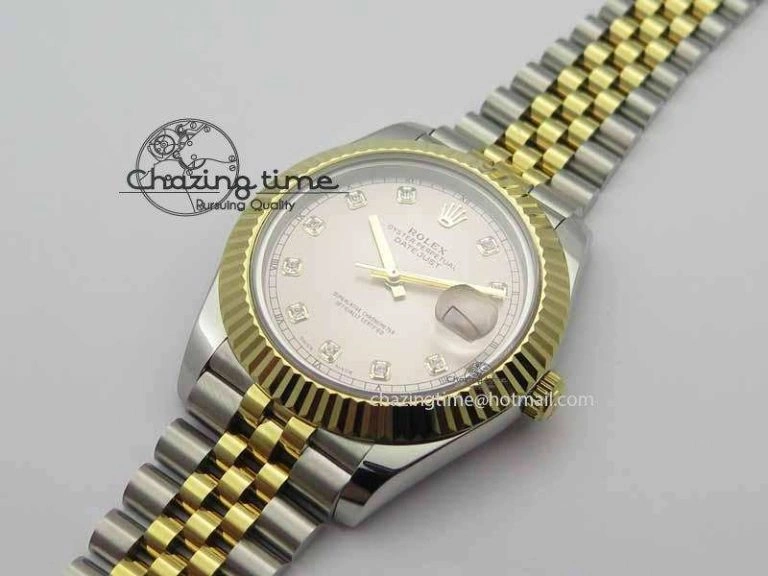 DateJust II 41mm SS YG BP Maker Best Edition Silver Diam Dial On Jubilee Bracelet A Fashionable 3660