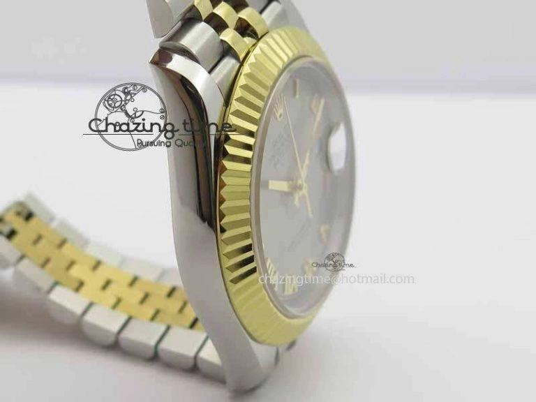 Popular DateJust II 41mm SS YG BP Maker Best Edition Silver Roman Dial On Jubilee Bracelet A 3669
