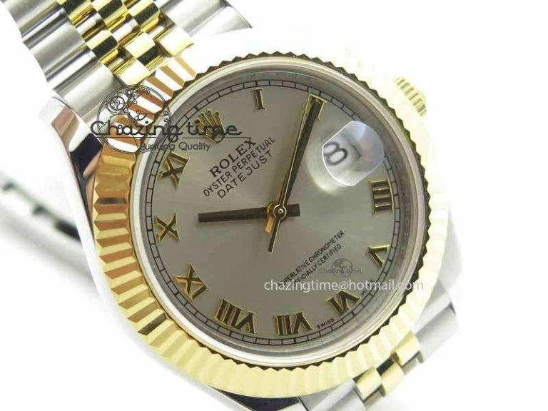 Popular DateJust II 41mm SS YG BP Maker Best Edition Silver Roman Dial On Jubilee Bracelet A 3669