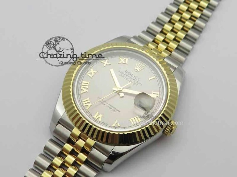 Popular DateJust II 41mm SS YG BP Maker Best Edition Silver Roman Dial On Jubilee Bracelet A 3669