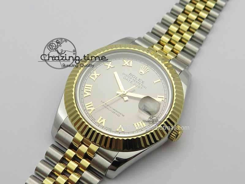 Popular DateJust II 41mm SS YG BP Maker Best Edition Silver Roman Dial On Jubilee Bracelet A 3669