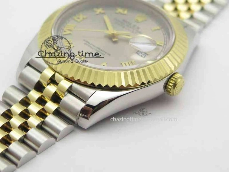 Popular DateJust II 41mm SS YG BP Maker Best Edition Silver Roman Dial On Jubilee Bracelet A 3669