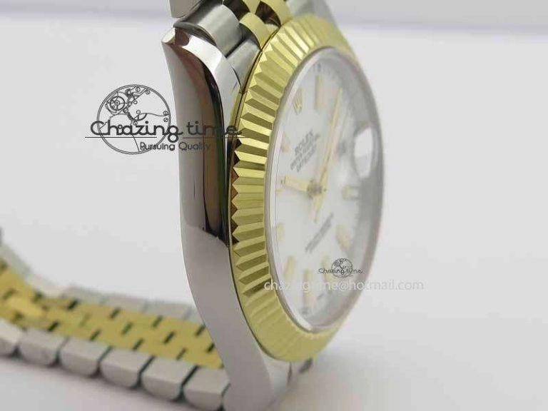 DateJust II 41mm SS YG BP Maker Best Edition White Dial On Jubilee Bracelet Functional 3673