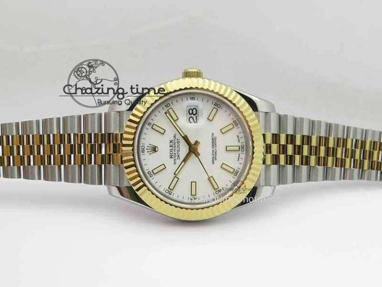 DateJust II 41mm SS YG BP Maker Best Edition White Dial On Jubilee Bracelet Functional 3673
