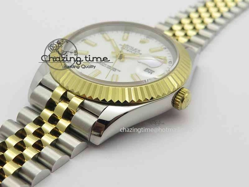 DateJust II 41mm SS YG BP Maker Best Edition White Dial On Jubilee Bracelet Functional 3673