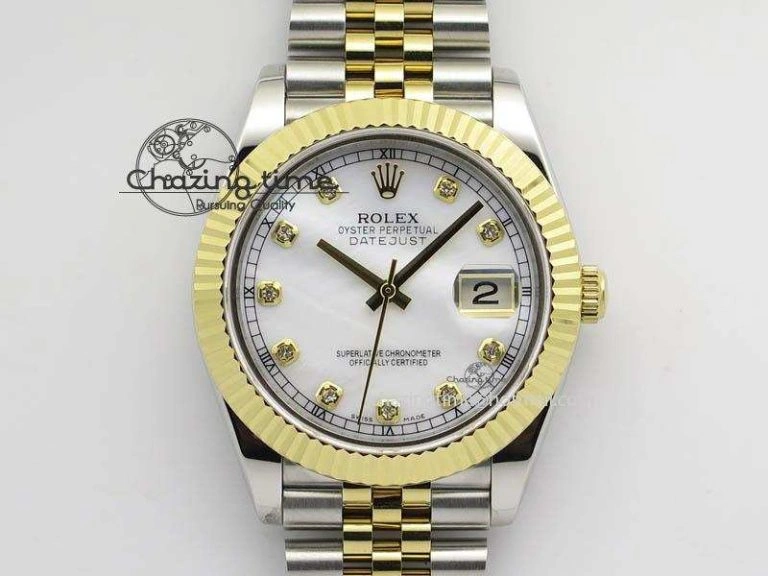 DateJust II 41mm SS YG BP Maker Best Edition White MOP Diam Dial On New Version Jubilee Bracelet A OdorResistant 3602