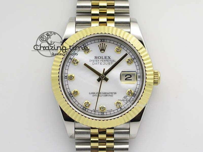 DateJust II 41mm SS YG BP Maker Best Edition White MOP Diam Dial On New Version Jubilee Bracelet A OdorResistant 3602