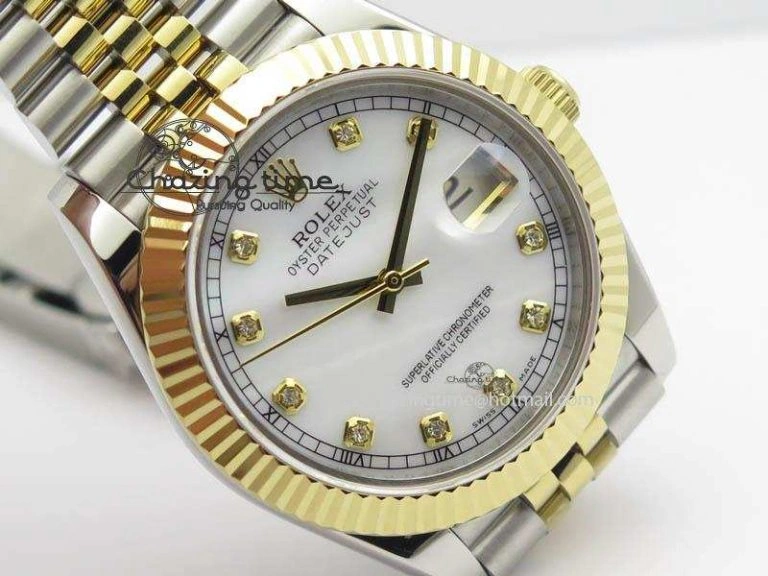 DateJust II 41mm SS YG BP Maker Best Edition White MOP Diam Dial On New Version Jubilee Bracelet A OdorResistant 3602