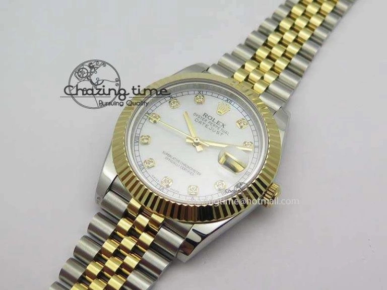 DateJust II 41mm SS YG BP Maker Best Edition White MOP Diam Dial On New Version Jubilee Bracelet A OdorResistant 3602