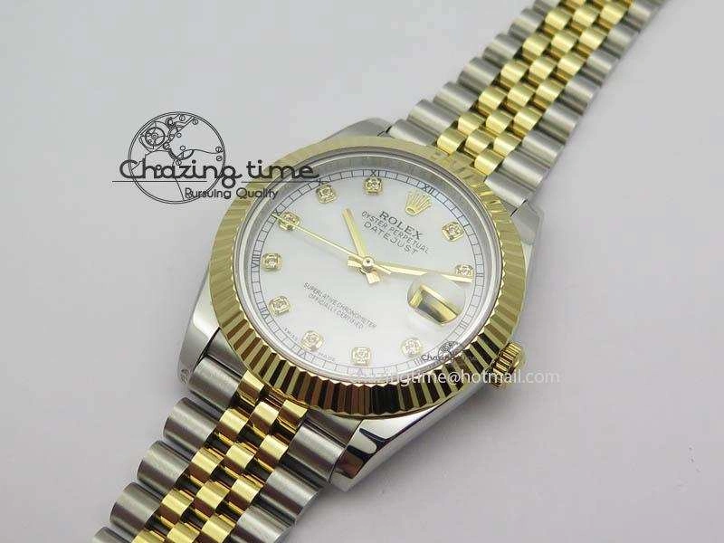 DateJust II 41mm SS YG BP Maker Best Edition White MOP Diam Dial On New Version Jubilee Bracelet A OdorResistant 3602