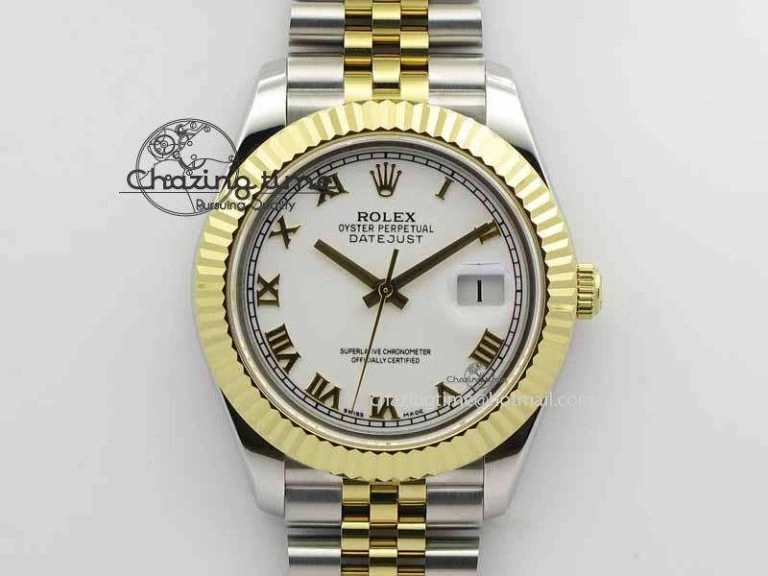 DateJust II 41mm SS YG BP Maker Best Edition White Roman Dial On Jubilee Bracelet A Stylish 3668