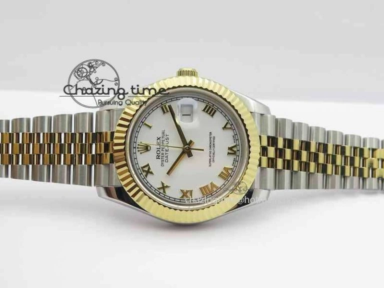 DateJust II 41mm SS YG BP Maker Best Edition White Roman Dial On Jubilee Bracelet A Stylish 3668
