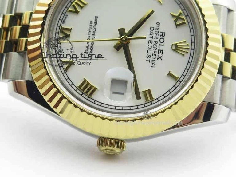 DateJust II 41mm SS YG BP Maker Best Edition White Roman Dial On Jubilee Bracelet A Stylish 3668