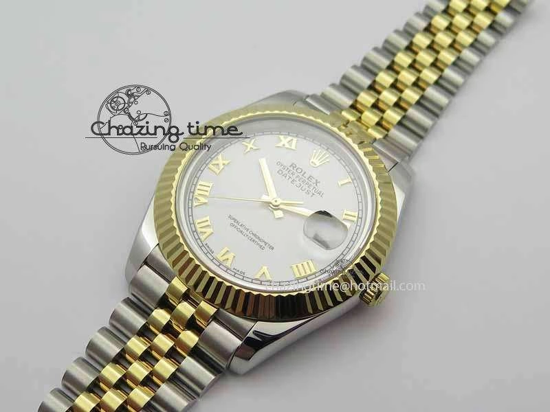 DateJust II 41mm SS YG BP Maker Best Edition White Roman Dial On Jubilee Bracelet A Stylish 3668
