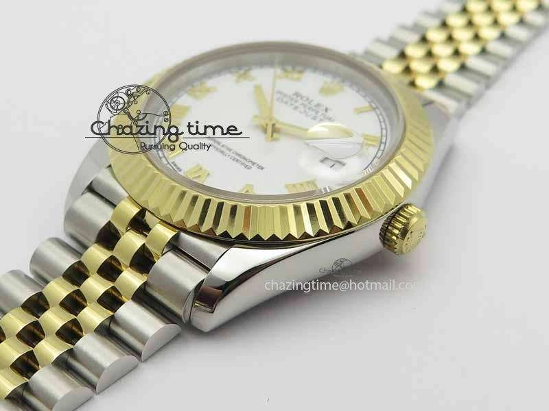 DateJust II 41mm SS YG BP Maker Best Edition White Roman Dial On Jubilee Bracelet A Stylish 3668