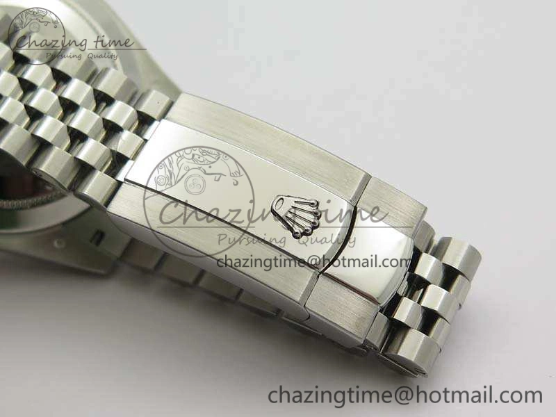 DateJust Smooth Bezel SS Noob 1:1 Best Edition Gray Sticks Dial On Jubilee Bracelet A WrinkleFree 3505