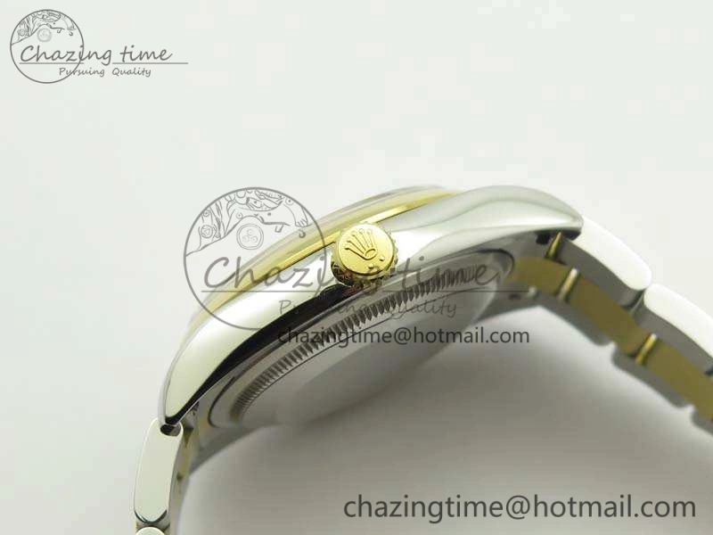 Datejust 116234 36mm DJF 1:1 Best Edition Black Com Diam Dial On SS YG Oyster Bracelet SA3135 V Neat 3487