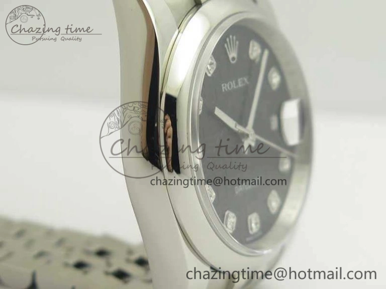 Datejust 116234 36mm DJF 1:1 Best Edition Black Computer Diam Dial On SS Jubilee Bracelet SA3135 V Modern 3449