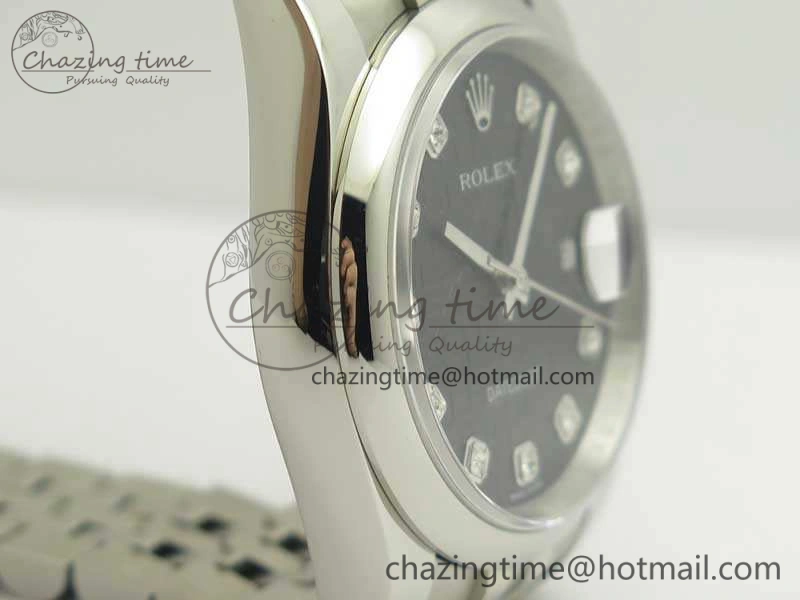 Datejust 116234 36mm DJF 1:1 Best Edition Black Computer Diam Dial On SS Jubilee Bracelet SA3135 V Modern 3449