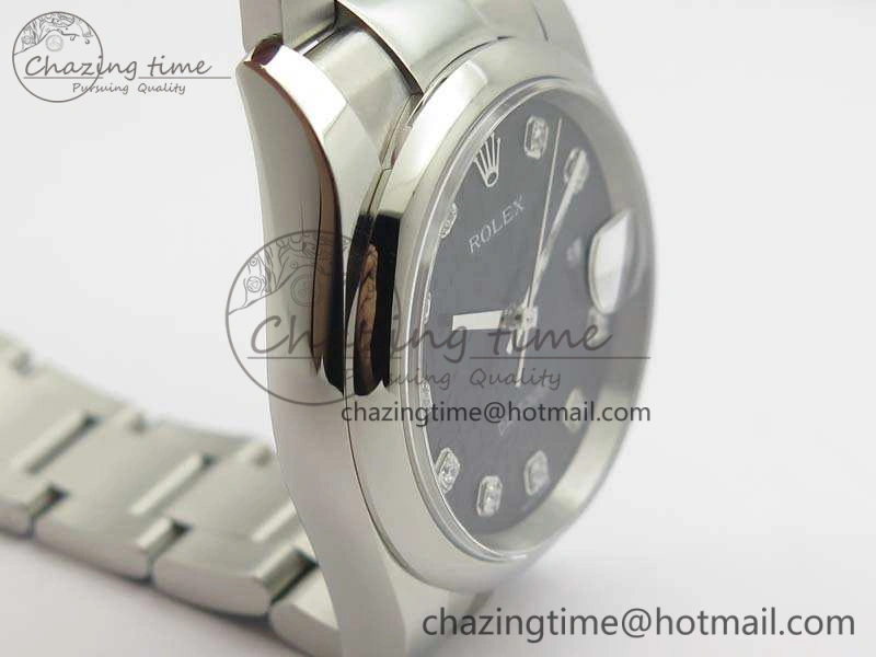 Minimalist Datejust 116234 36mm DJF 1:1 Best Edition Black Computer Diam Dial On SS Oyster Bracelet SA 3525