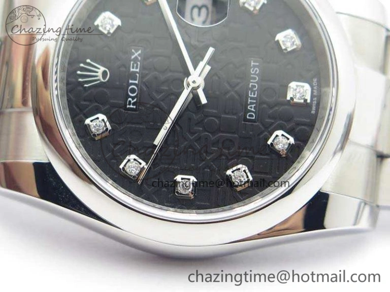 Minimalist Datejust 116234 36mm DJF 1:1 Best Edition Black Computer Diam Dial On SS Oyster Bracelet SA 3525