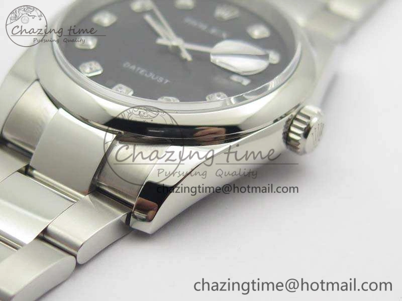 Minimalist Datejust 116234 36mm DJF 1:1 Best Edition Black Computer Diam Dial On SS Oyster Bracelet SA 3525