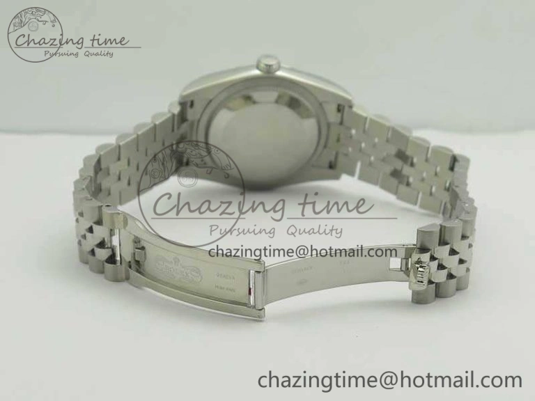 Efficient Datejust 116234 36mm DJF 1:1 Best Edition Fluted Bezel Black Com Diam Dial On SS Jubilee Bracelet SA3135 V 10719