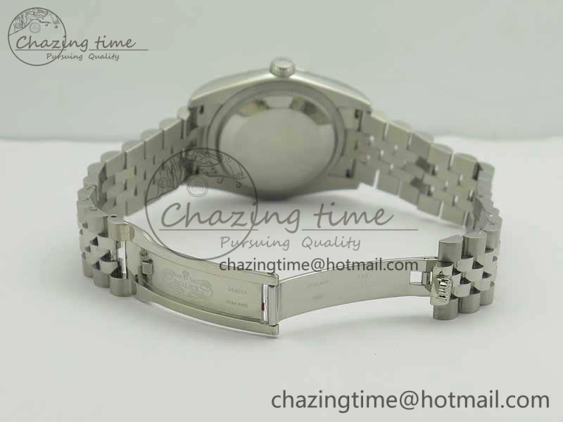 Efficient Datejust 116234 36mm DJF 1:1 Best Edition Fluted Bezel Black Com Diam Dial On SS Jubilee Bracelet SA3135 V 10719