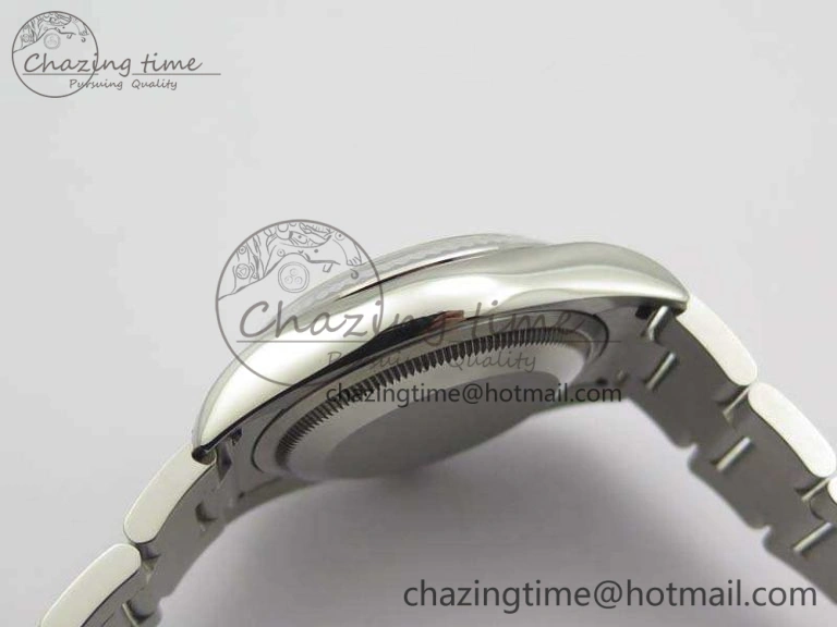 Datejust 116234 36mm DJF 1:1 Best Edition Fluted Bezel Black Com Diam Dial On SS Oyster Bracelet SA SoftTouch 3523