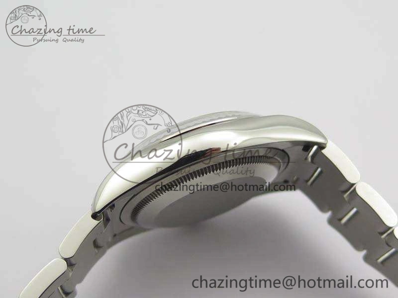 Datejust 116234 36mm DJF 1:1 Best Edition Fluted Bezel Black Com Diam Dial On SS Oyster Bracelet SA SoftTouch 3523
