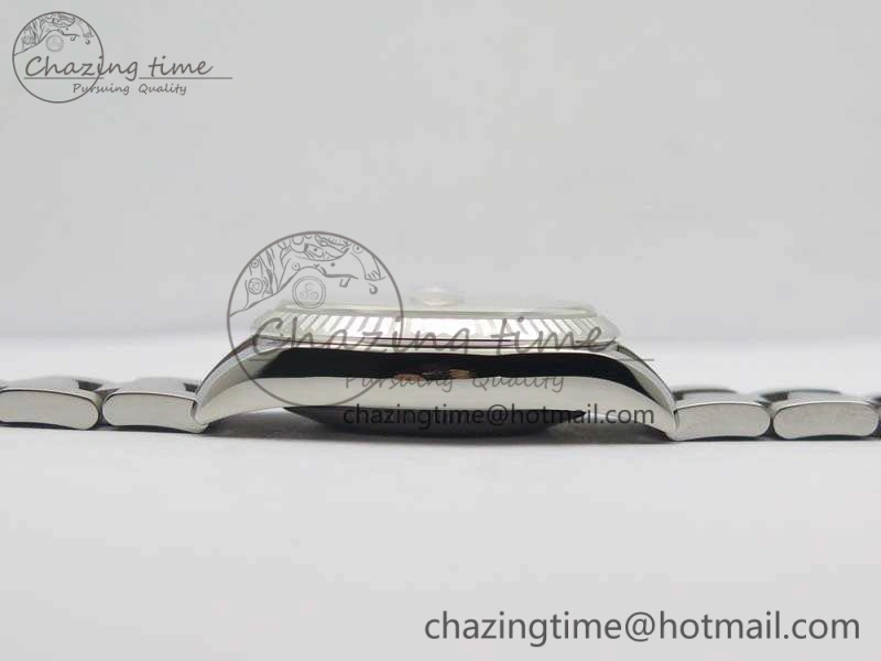 Datejust 116234 36mm DJF 1:1 Best Edition Fluted Bezel White Com Diam Dial On SS Oyster Bracelet SA Elegant 3524