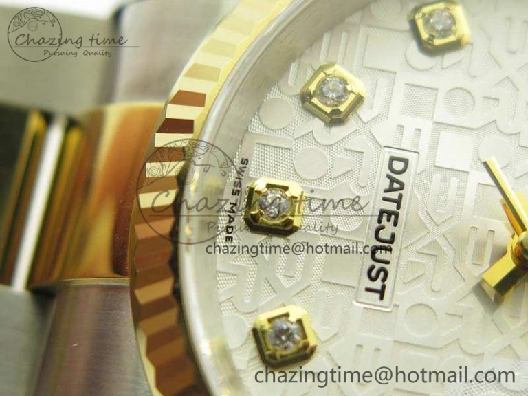 Casual Datejust 116234 36mm DJF 1:1 Best Edition Fluted White Com Dial On SS YG Oyster Bracelet SA3135 V 10745