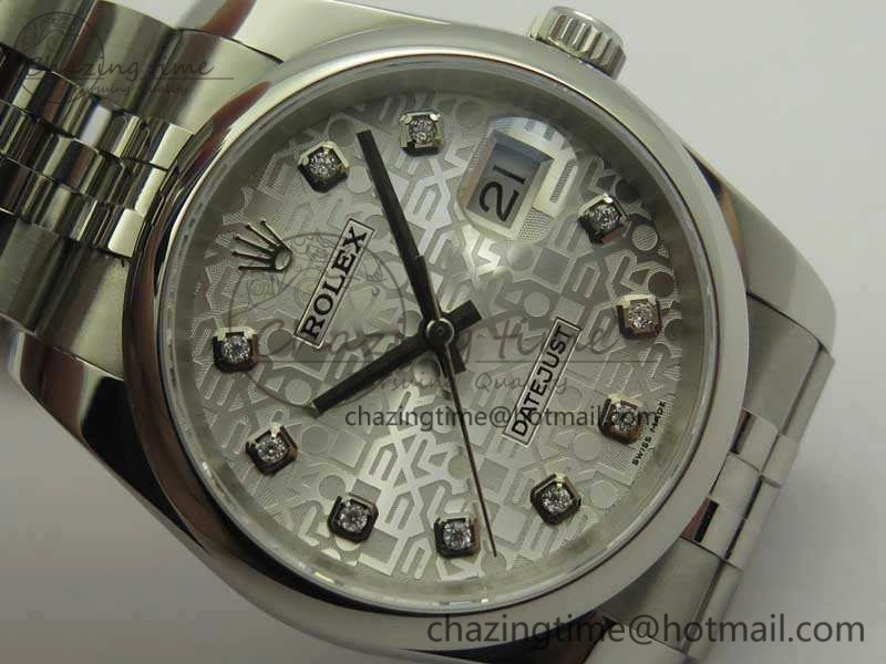 WrinkleFree Datejust 116234 36mm DJF 1:1 Best Edition White Computer Diam Dial On SS Jubilee Bracelet SA3135 V 3451