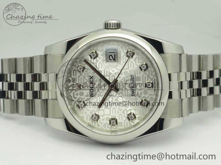 WrinkleFree Datejust 116234 36mm DJF 1:1 Best Edition White Computer Diam Dial On SS Jubilee Bracelet SA3135 V 3451