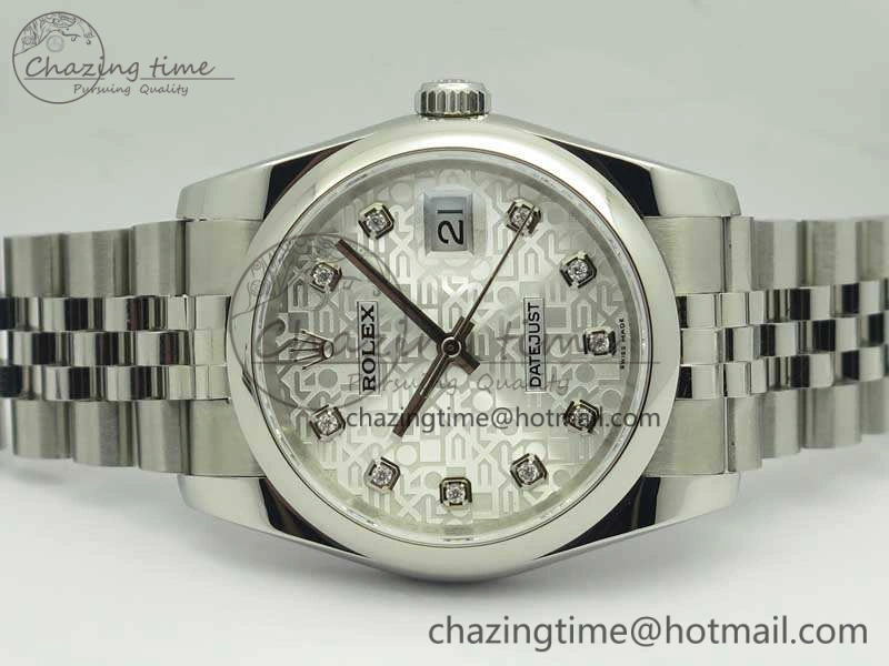 WrinkleFree Datejust 116234 36mm DJF 1:1 Best Edition White Computer Diam Dial On SS Jubilee Bracelet SA3135 V 3451