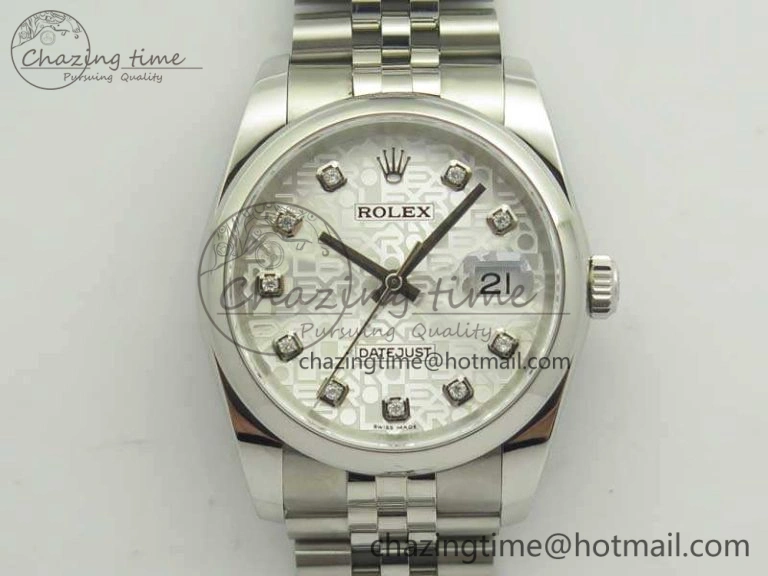 WrinkleFree Datejust 116234 36mm DJF 1:1 Best Edition White Computer Diam Dial On SS Jubilee Bracelet SA3135 V 3451