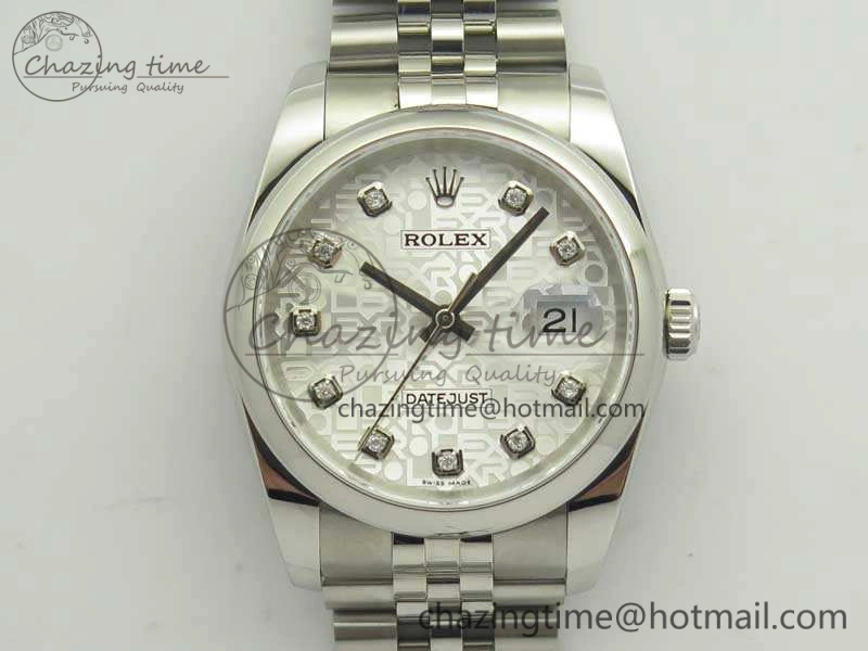 WrinkleFree Datejust 116234 36mm DJF 1:1 Best Edition White Computer Diam Dial On SS Jubilee Bracelet SA3135 V 3451