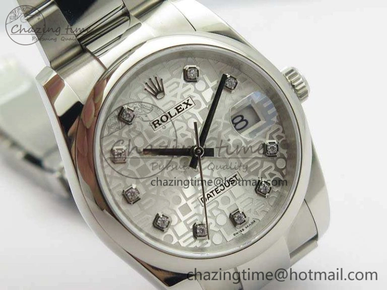 Datejust 116234 36mm DJF 1:1 Best Edition White Computer Diam Dial On SS Oyster Bracelet SA Sporty 3526